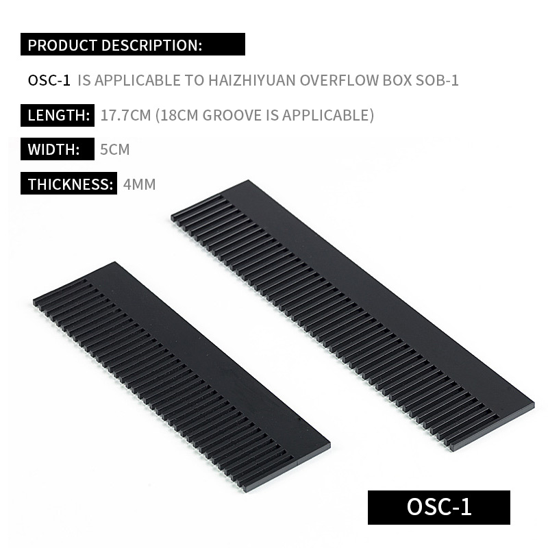 Marine Aquarium Overflow Box - Marine Sources Aquarium Overflow Comb Acrylic