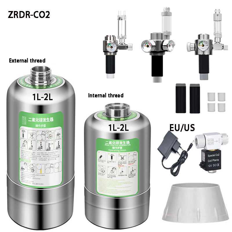 Marine Aquarium Ozone Generator - ZRDR Fish Tank CO2 Generator Steel