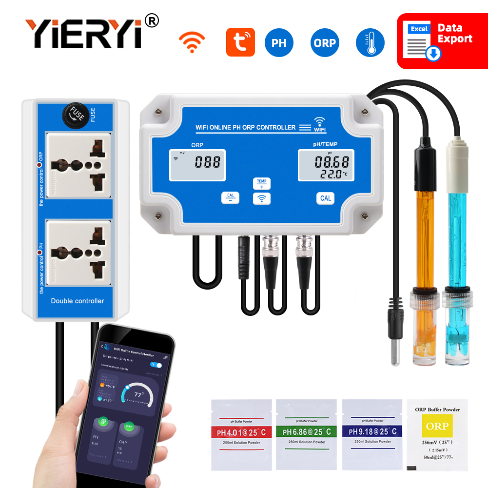 Marine Aquarium Water Test Kit - Smart WIFI Online Meter PH ORP