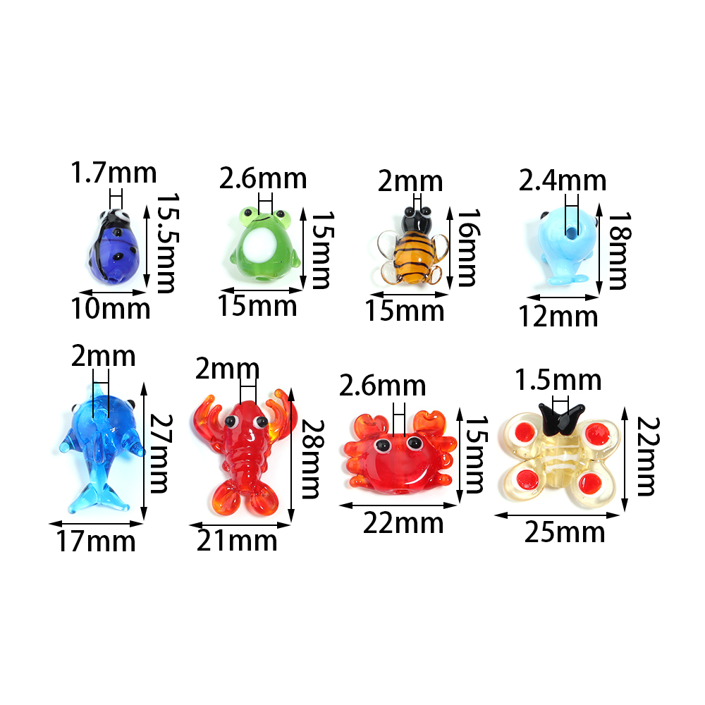 2Pcs Glass Pendant Marine Anim - Marine Aquarium Aquascape ulasan dan harga