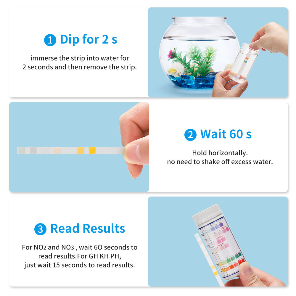 6-In-1 Water Quality Test Stri - Marine Aquarium Water Test Kit ulasan dan harga