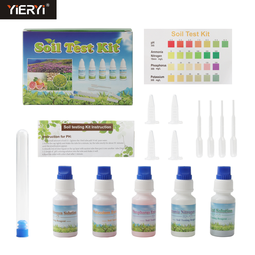 Yieryi 4-in-1 Soil Test Kit fo - Marine Aquarium Water Test Kit ulasan dan harga