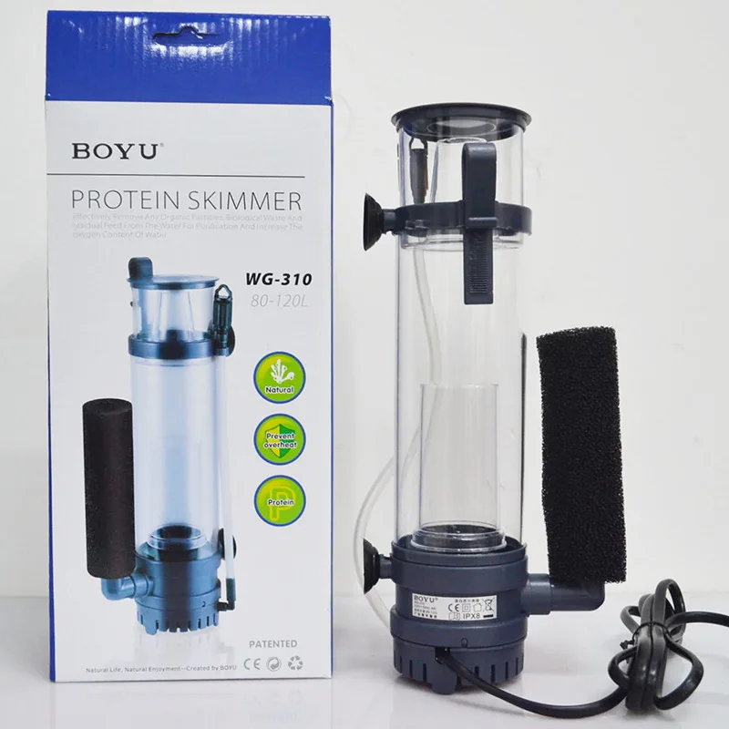 6W/8W BOYU Protein Skimmer Fil - Marine Aquarium Aquascape ulasan dan harga