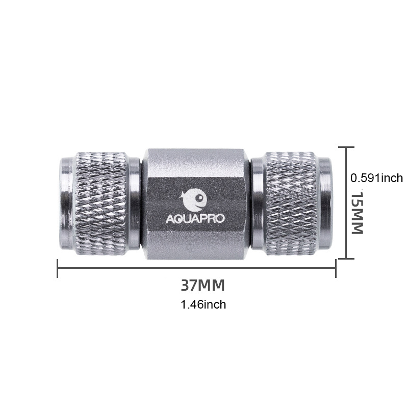 CO2 Aluminiumalloy Check Valve - Marine Aquarium Ozone Generator ulasan dan harga