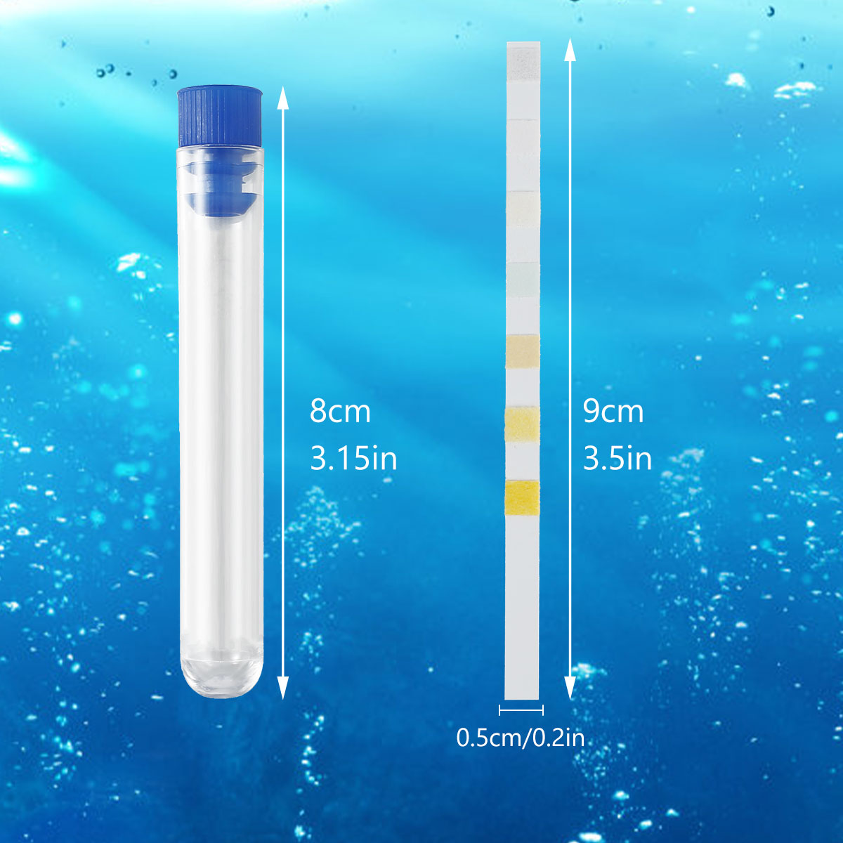 100/200Pcs Aquarium Test Strip - Marine Aquarium Water Test Kit ulasan dan harga